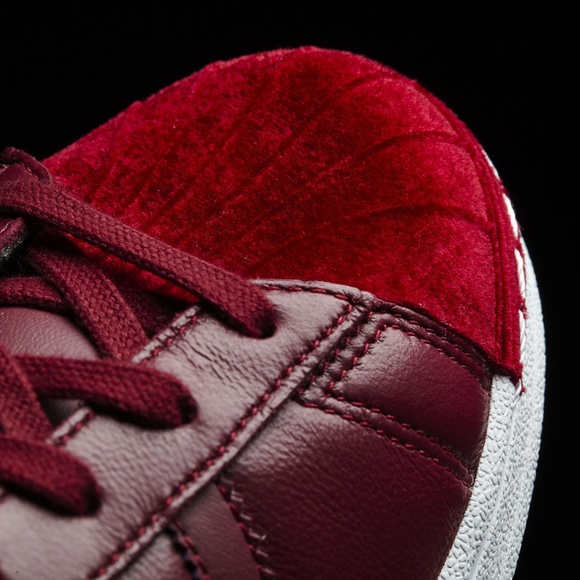 adidas Superstar 80s Shoes Burgundy - Picture 3 of 8